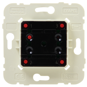 21164 Négypólusú nyomógomb, DC 12V 50mA