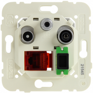 21545 R-TV-SAT+RJ45+optikai aljzat